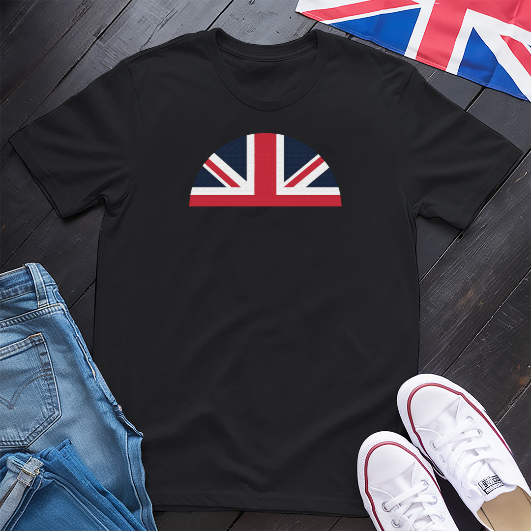 Union Jack Half Cut T-shirt