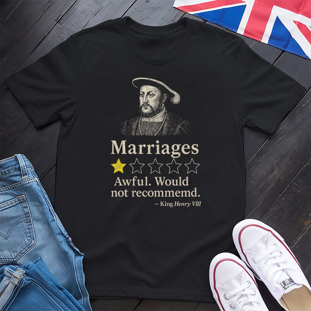 Henry VIII 5 Star Rating T-Shirt
