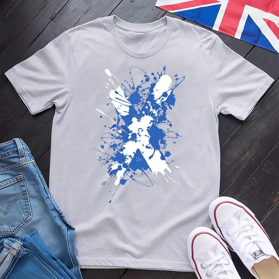 Scotand Saltire Splat T-shirt