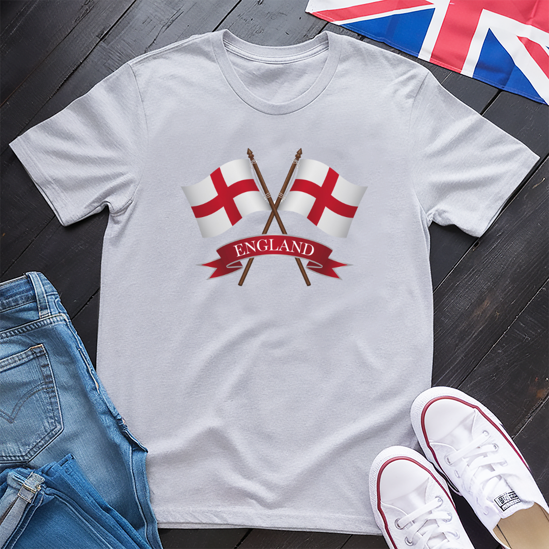 Twin Flags of England T-shirt