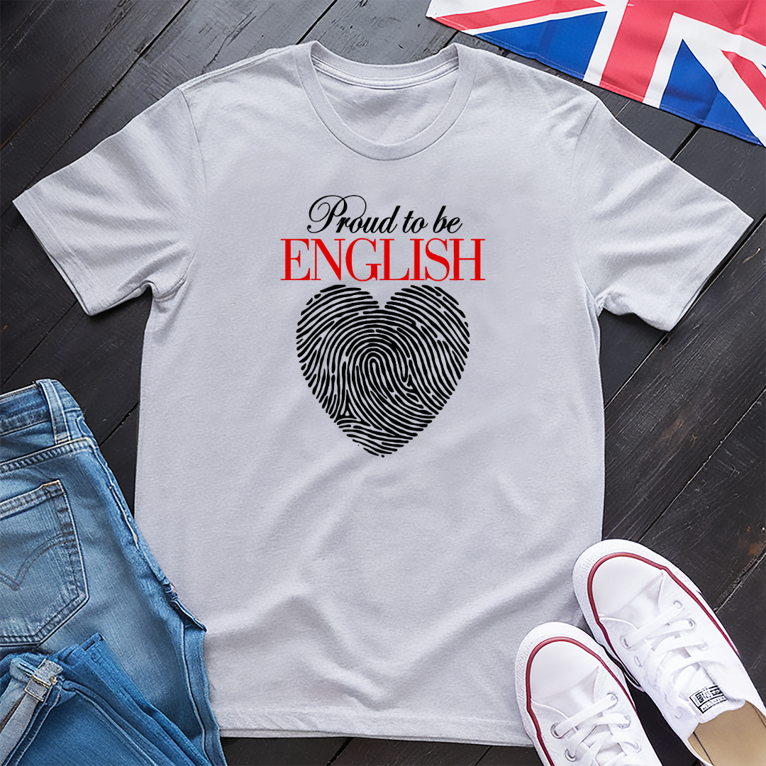 Proud To Be English Heart T-shirt