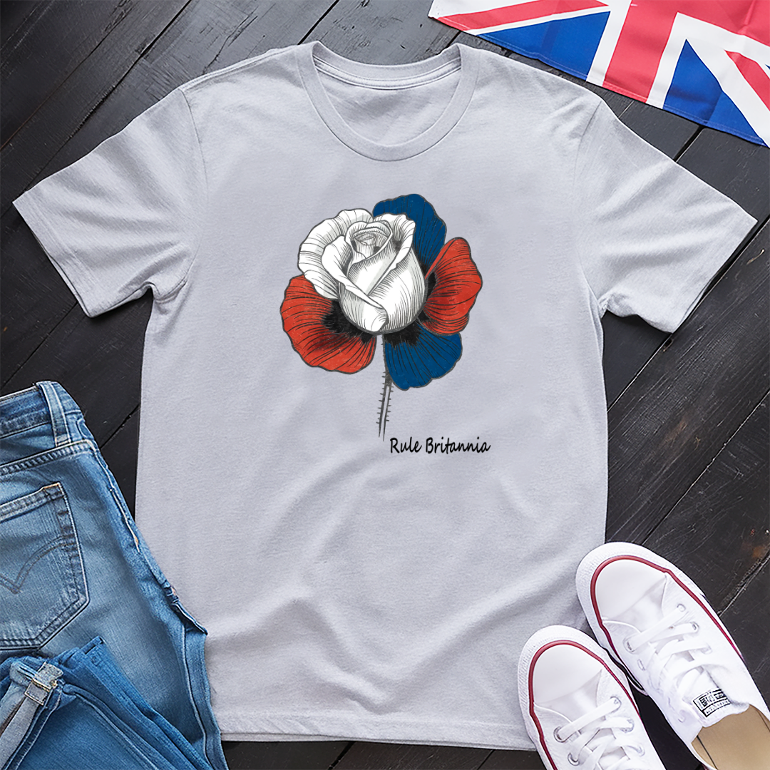Rule Britannia Rose T-shirt