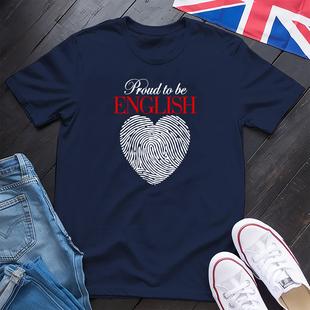 Proud To Be English Heart T-shirt
