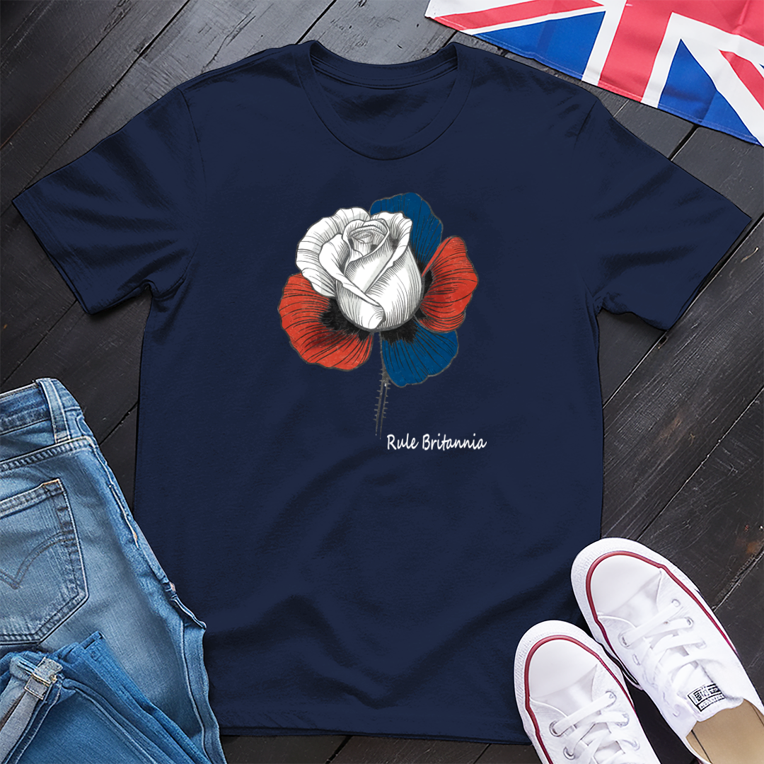 Rule Britannia Rose T-shirt