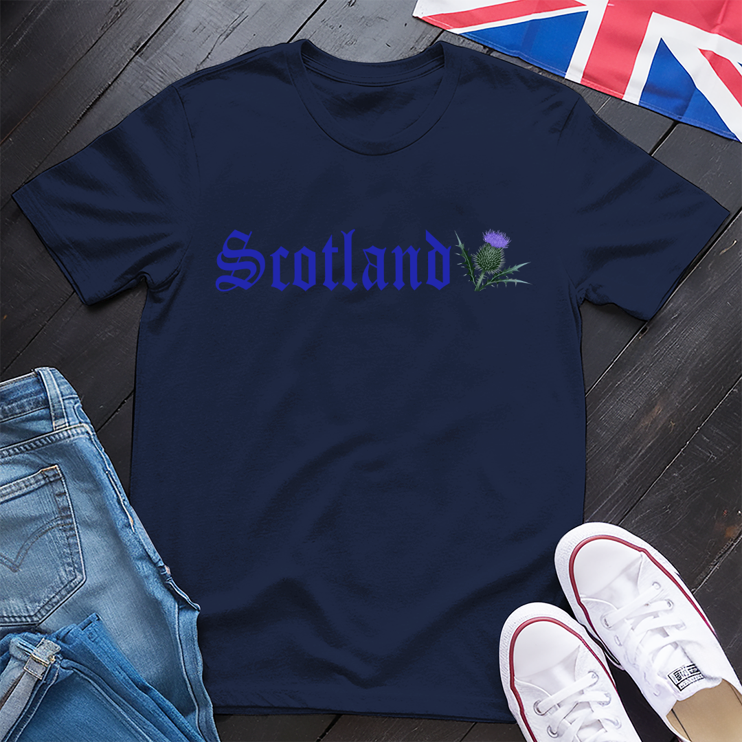 Ye Olde Scotland - Blue Font T-shirt