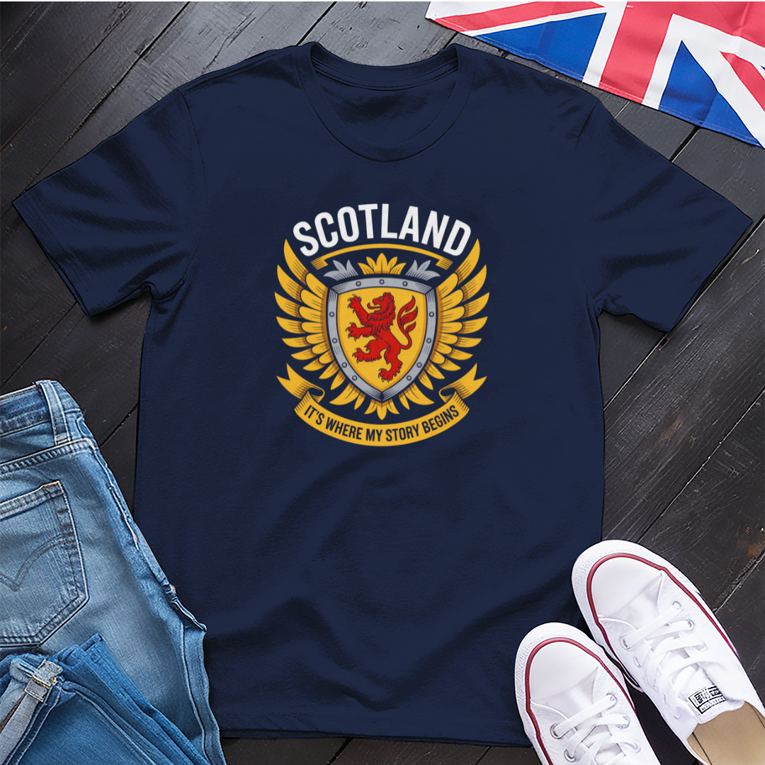 Story Begins (Scotland) T-Shirt