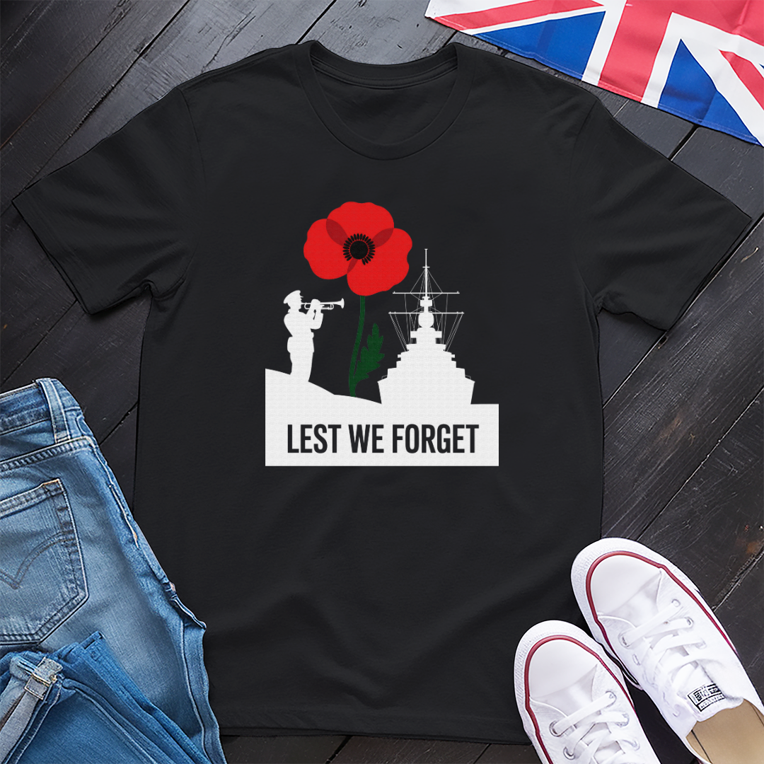 Royal Navy Lest We Forget T-Shirt