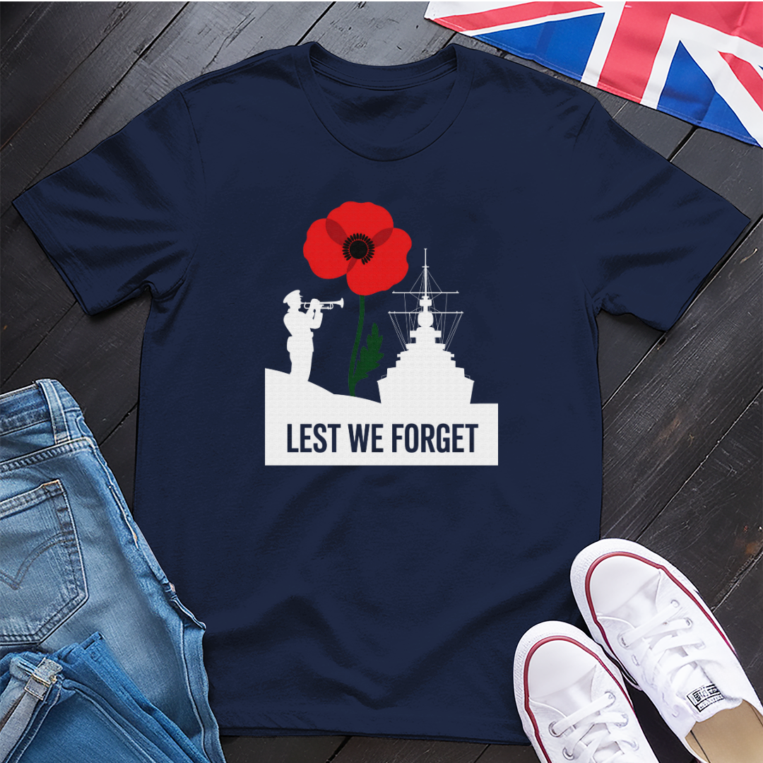Royal Navy Lest We Forget T-Shirt