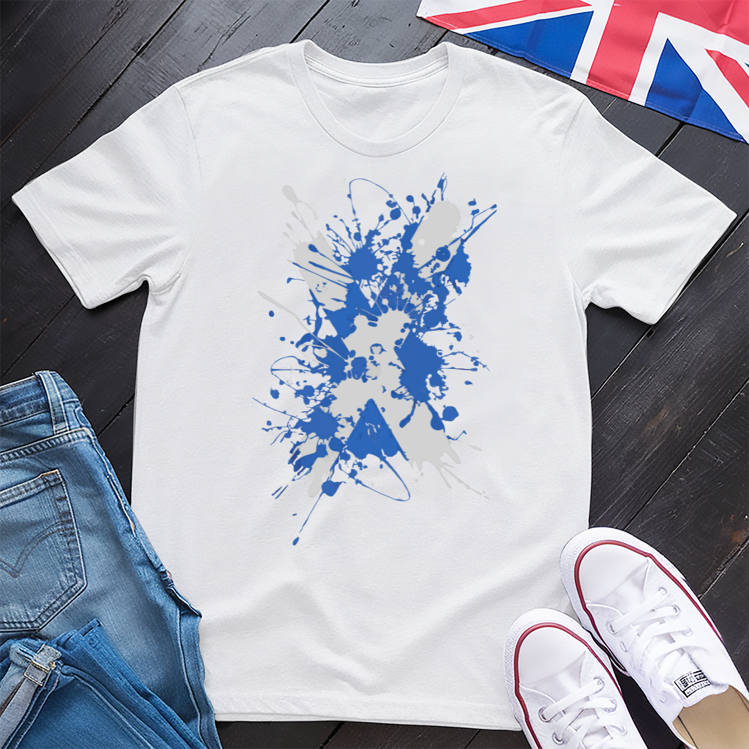 Scotand Saltire Splat T-shirt
