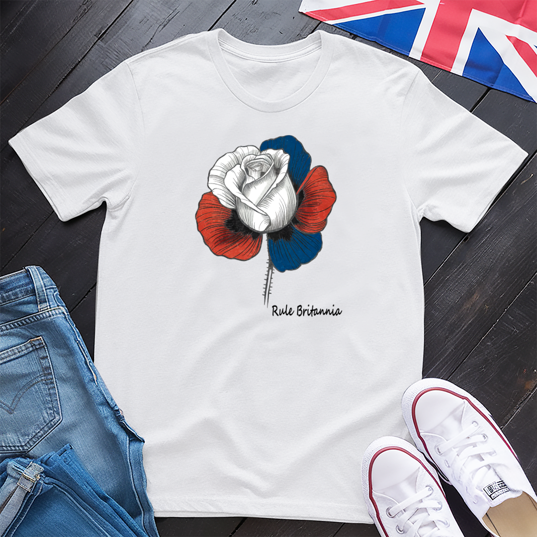 Rule Britannia Rose T-shirt