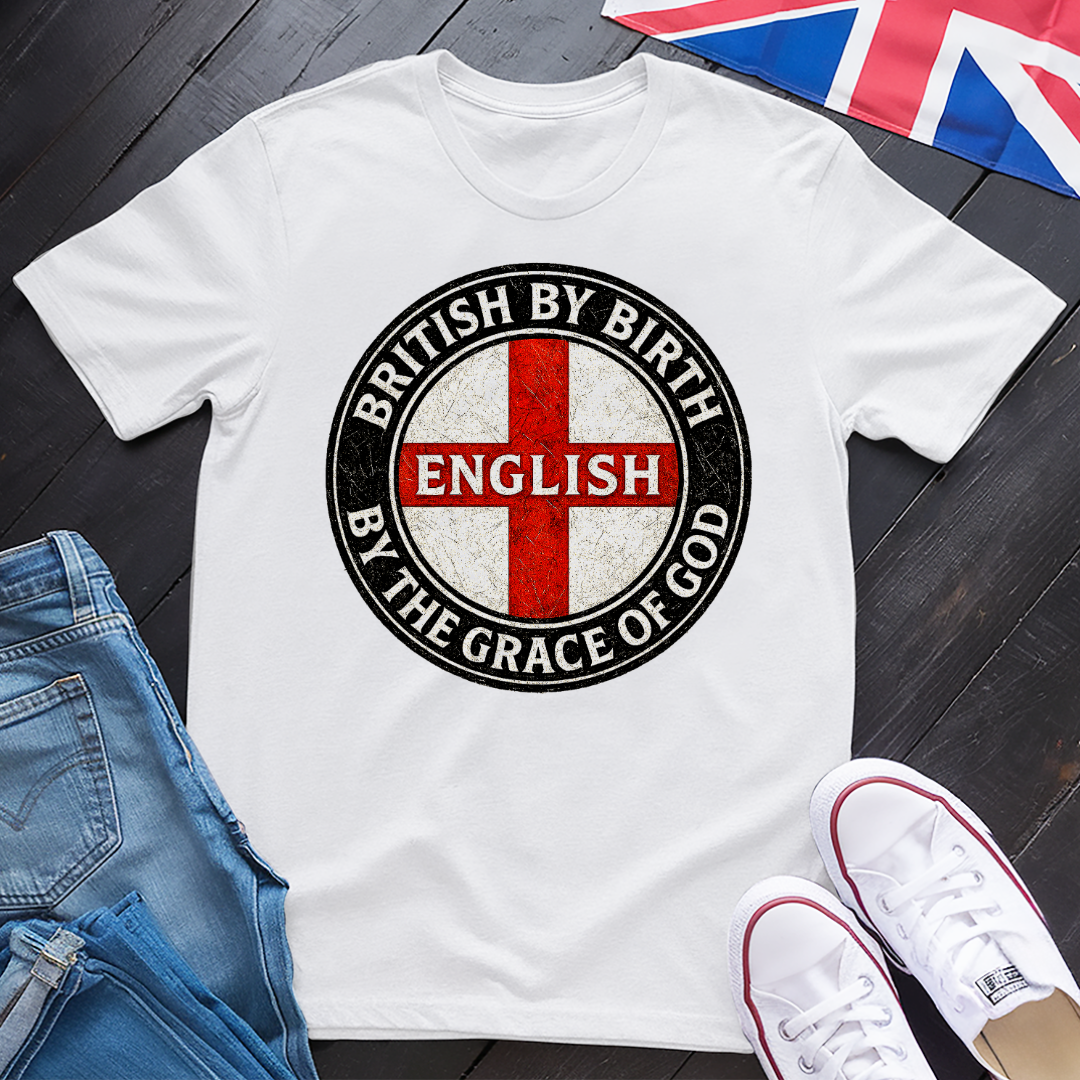 English By The Grace Of God T-shirt