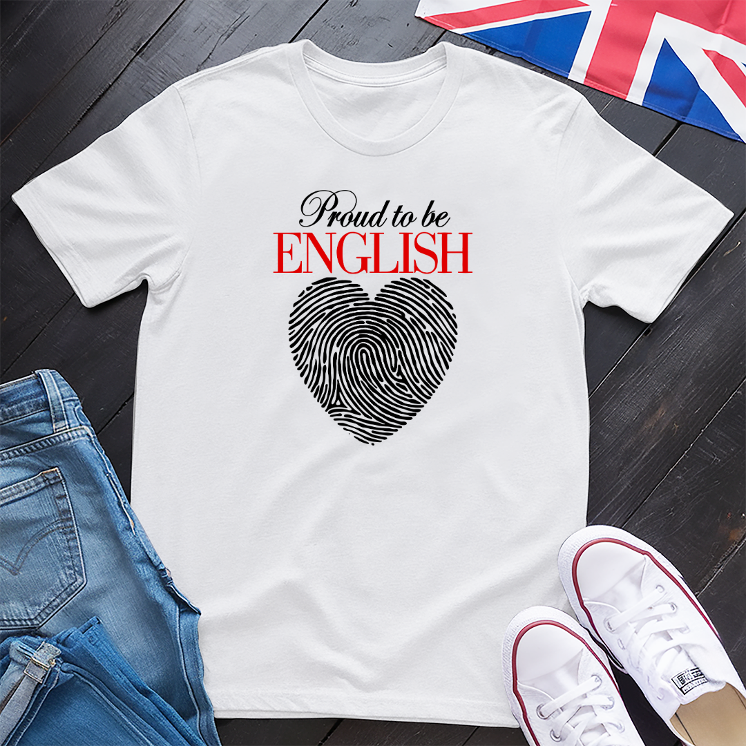 Proud To Be English Heart T-shirt