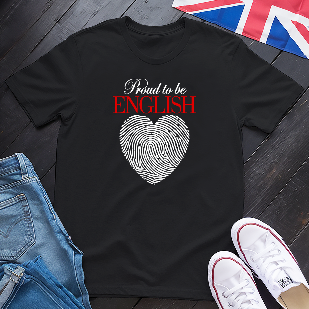 Proud To Be English Heart T-shirt