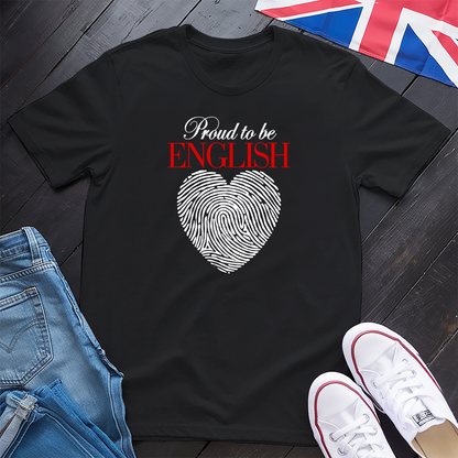 Proud To Be English Heart T-shirt