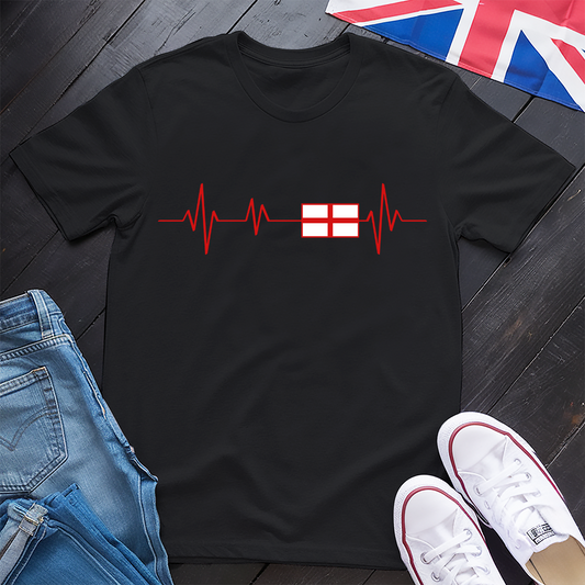 Heartbeat of England Red T-shirt