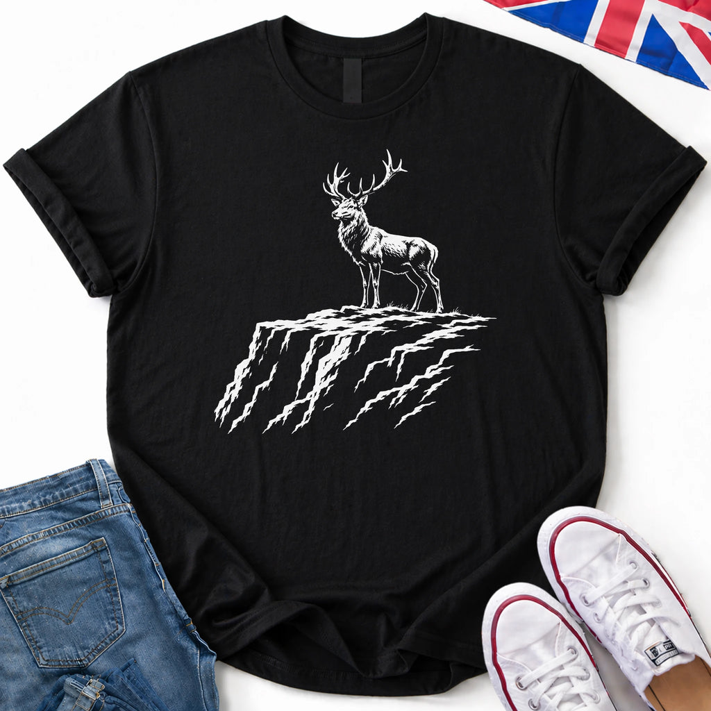 Stag on Cliff T-Shirt