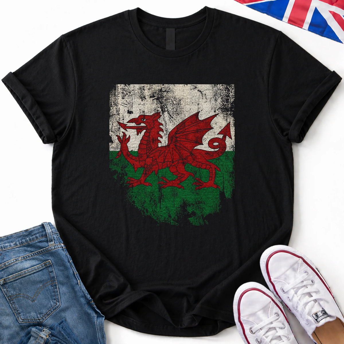 Red Dragon Distressed T-Shirt