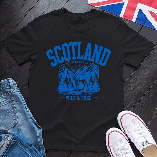 Scotland Highland (Blue) T-shirt