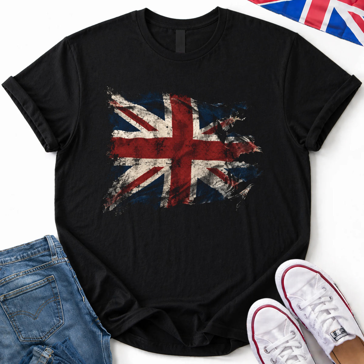 British Distressed T-Shirt