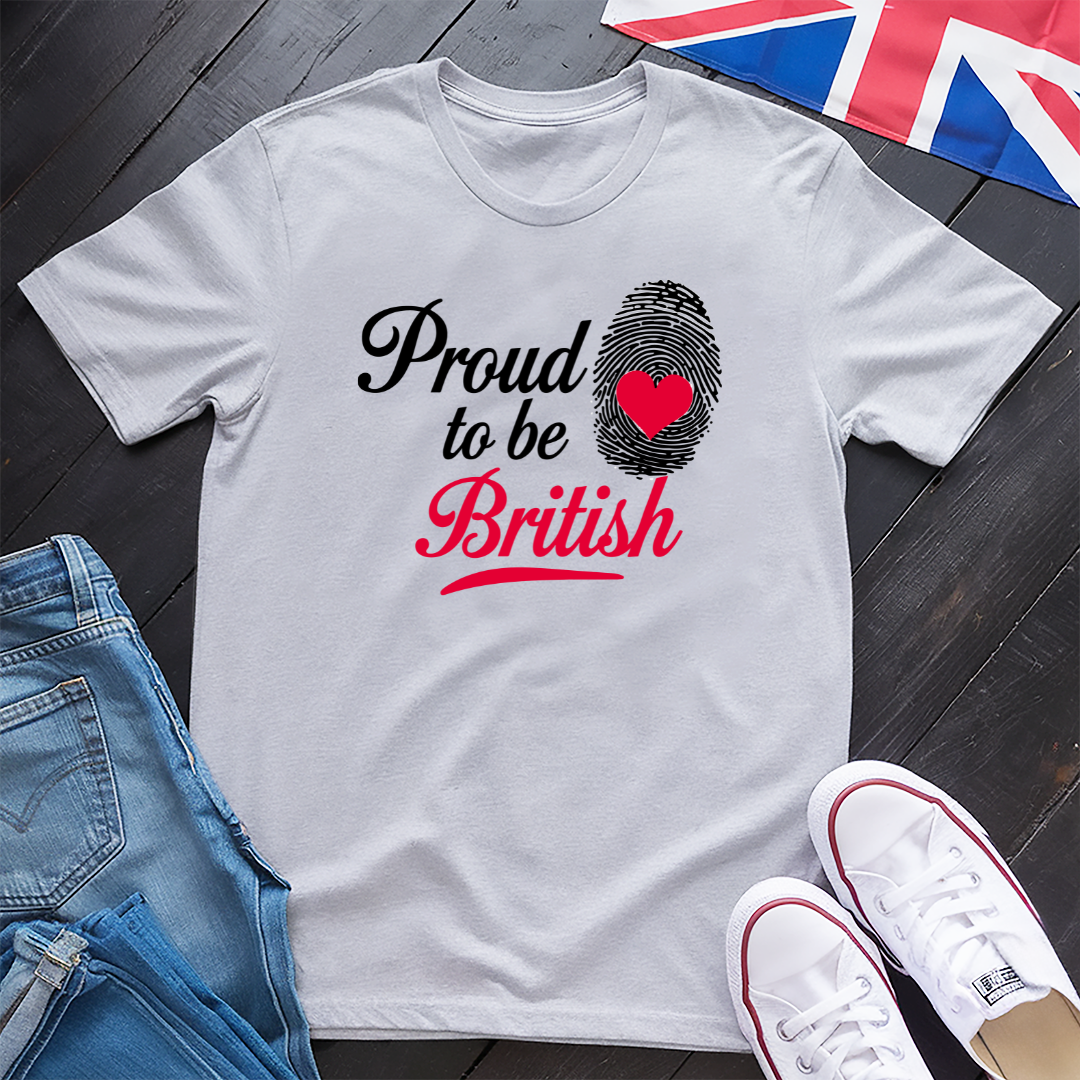 Proud British Patriot’s Print T-shirt