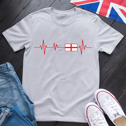 Heartbeat of England Red T-shirt