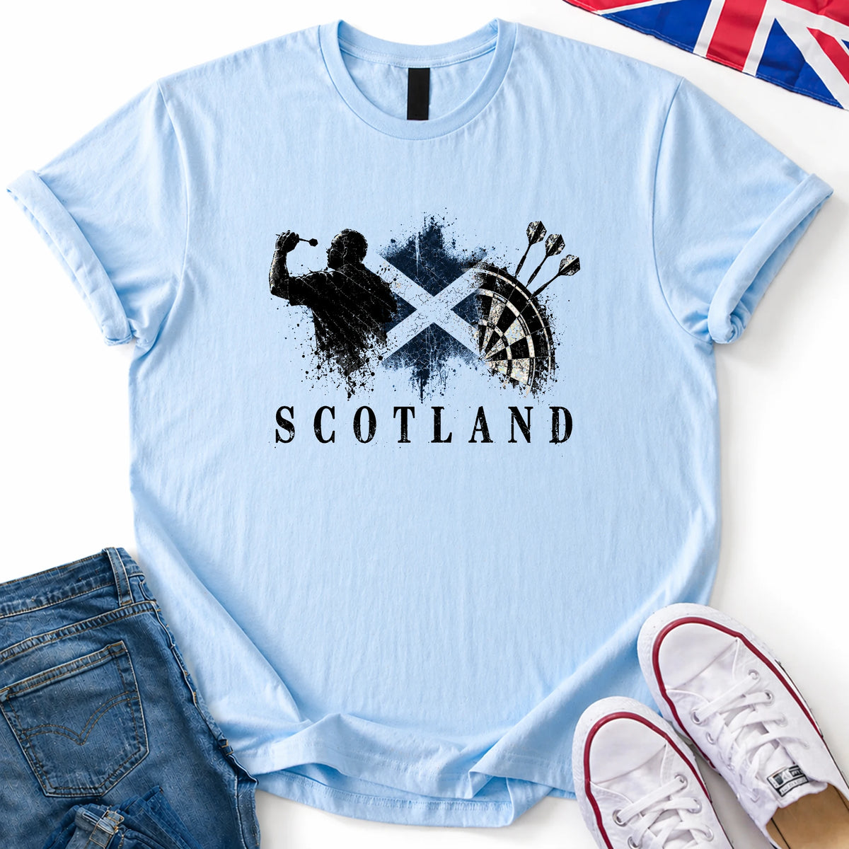 Scotland Darts (Distressed) T-Shirt