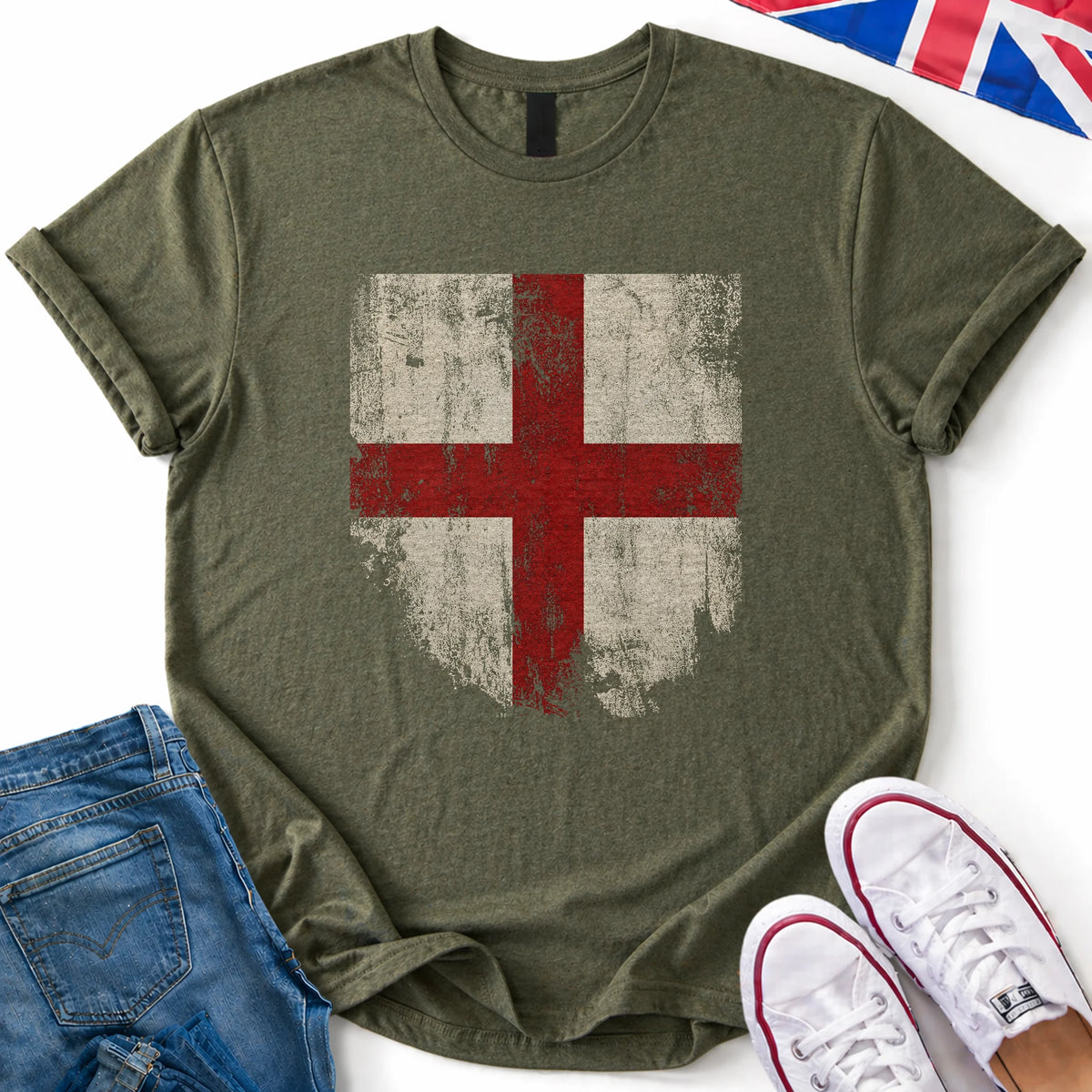 England Distressed T-Shirt