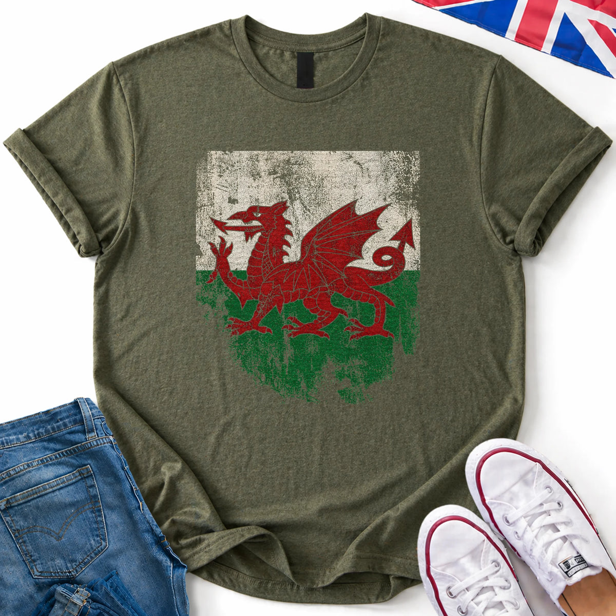 Red Dragon Distressed T-Shirt