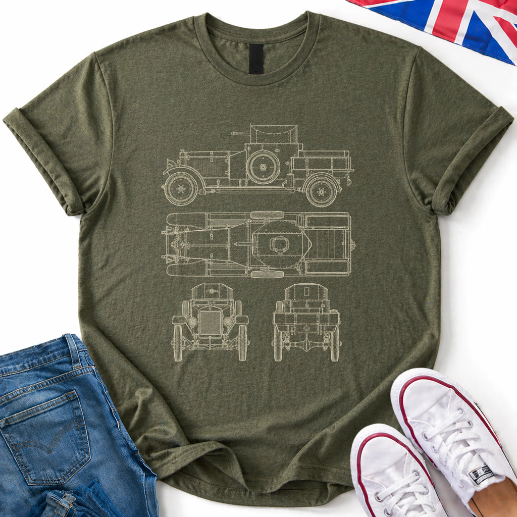 BRITISH ARMOURED CAR 1914 T-Shirt