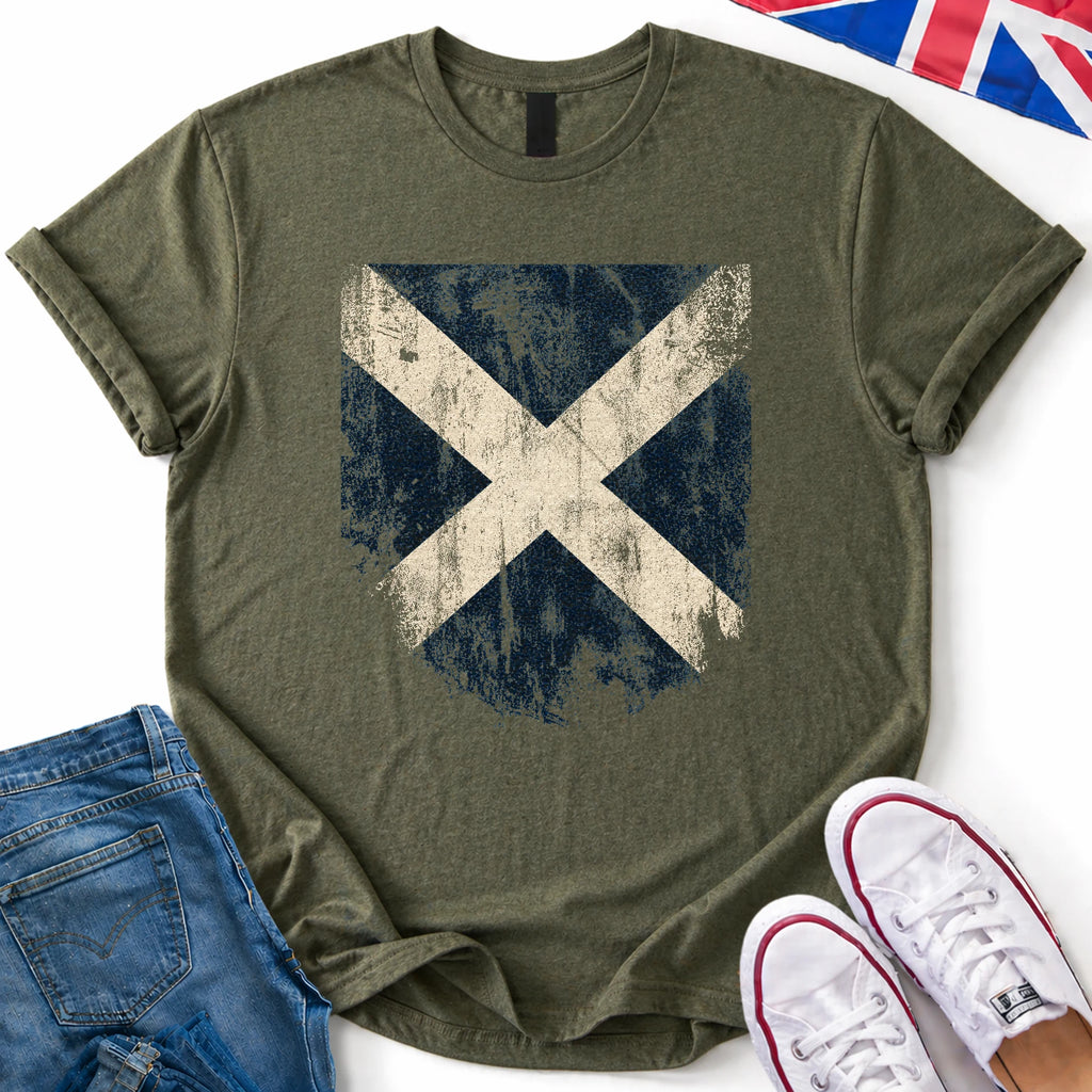 Saltire Distressed T-Shirt
