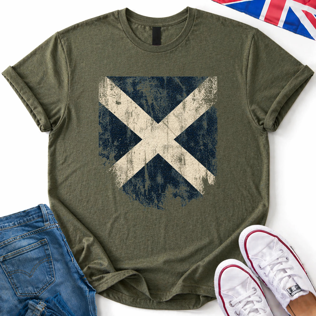 Saltire Distressed T-Shirt