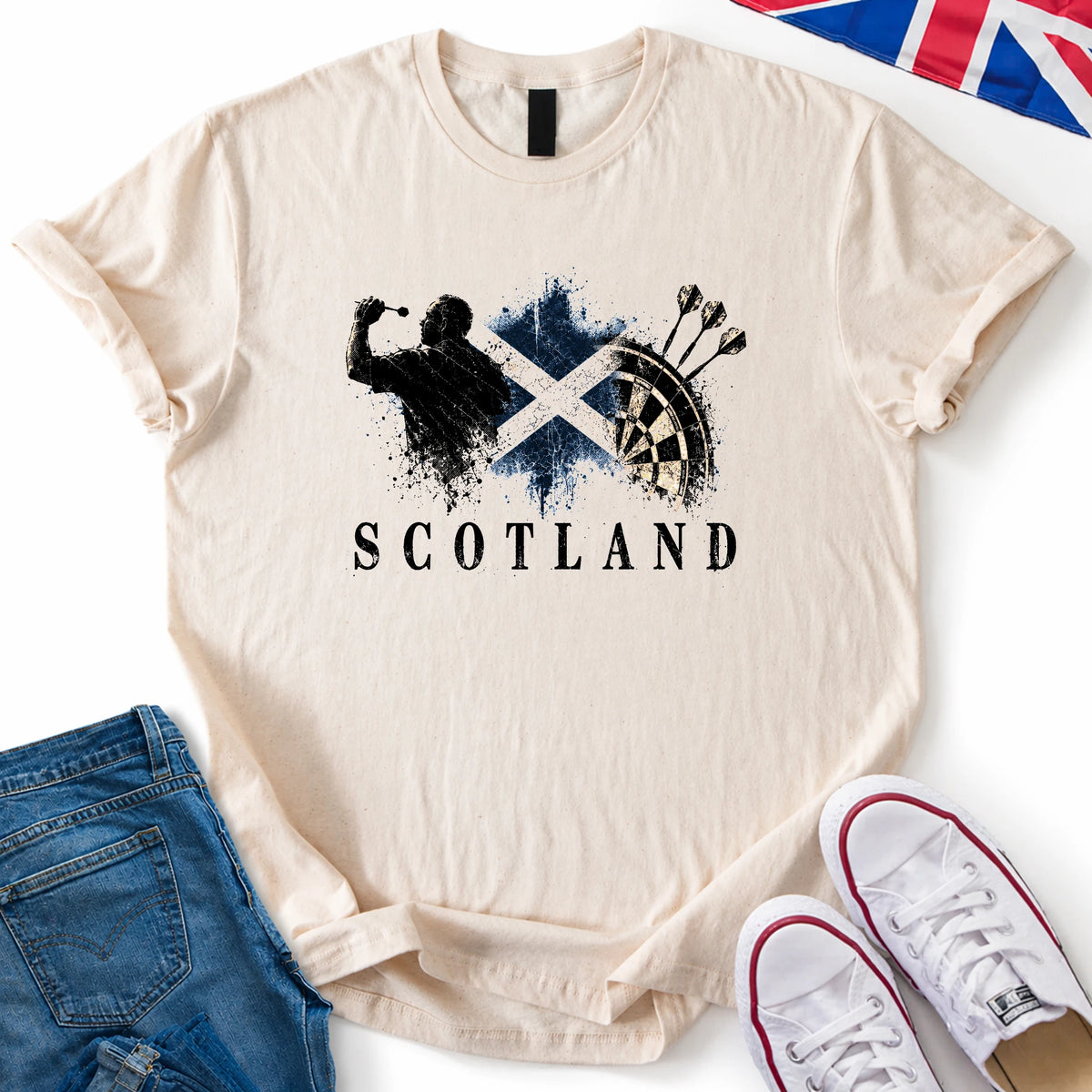 Scotland Darts (Distressed) T-Shirt