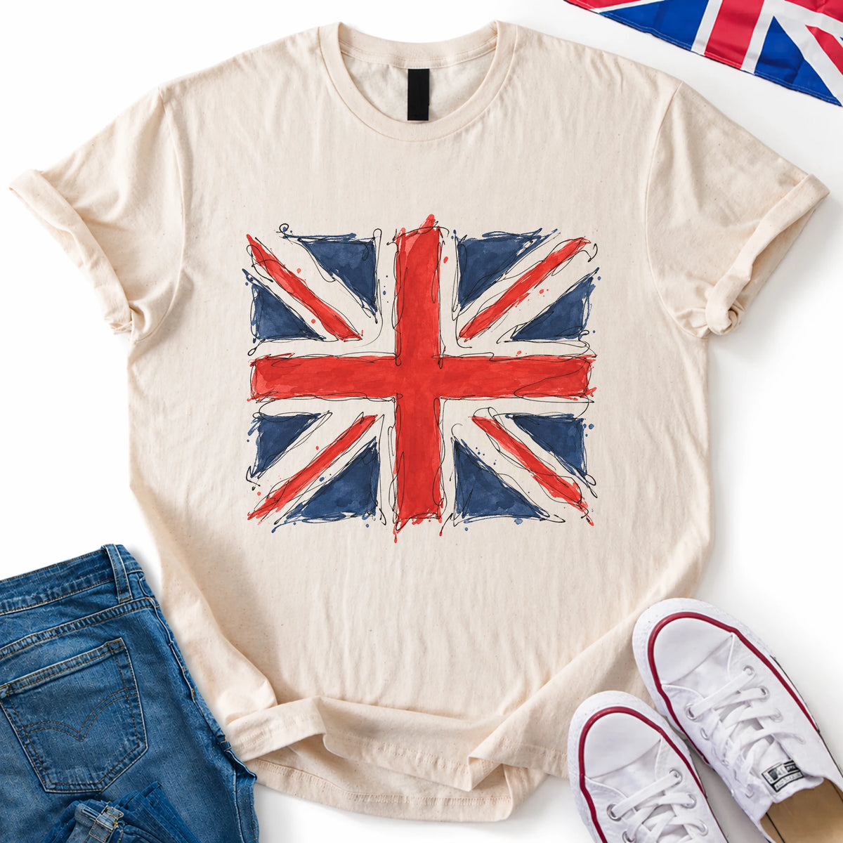 Union Flag Doodle T-Shirt