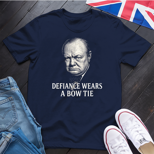 Defiance Wears a Bow Tie T-Shirt