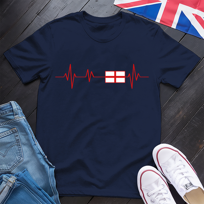 Heartbeat of England Red T-shirt