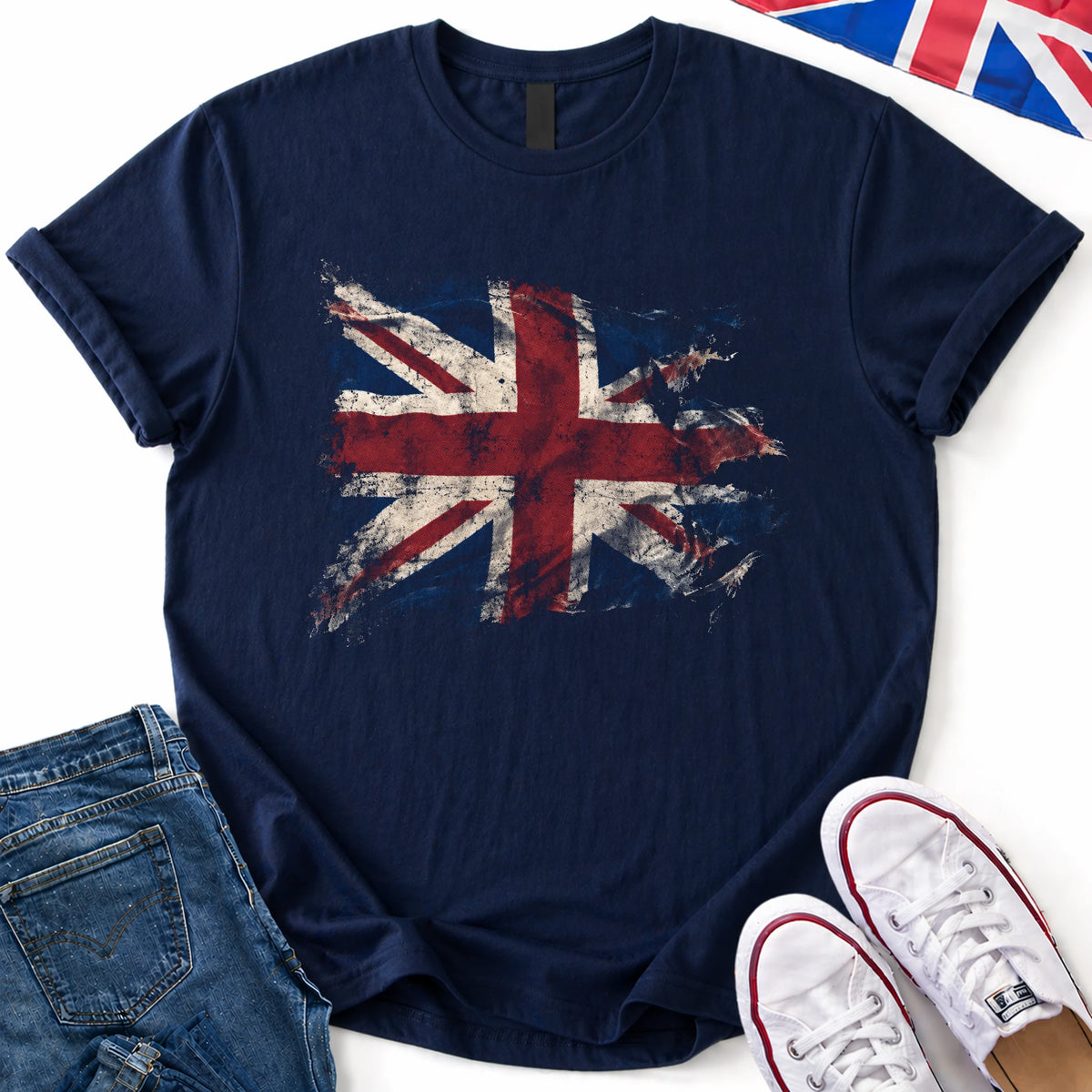 British Distressed T-Shirt