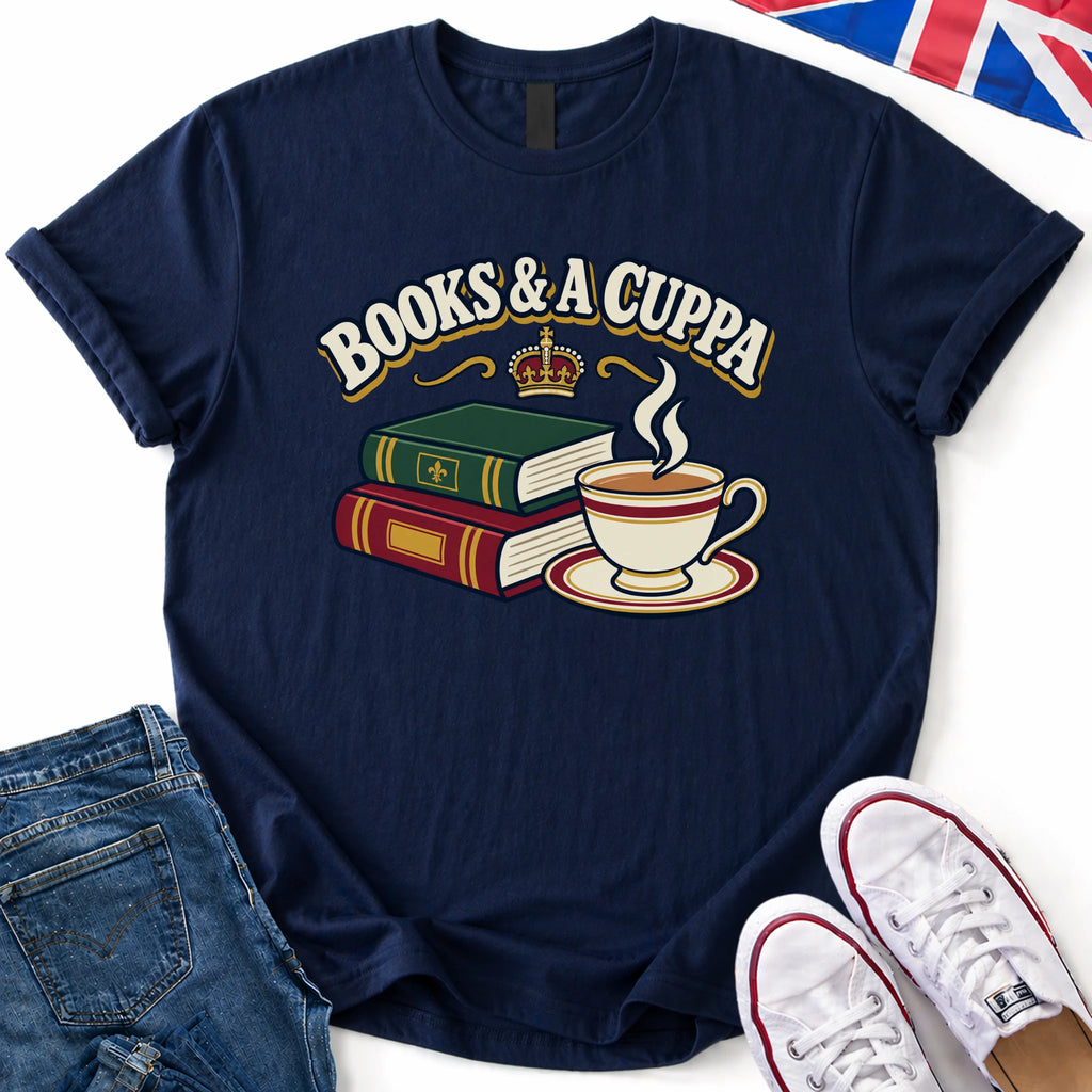 Books & Cuppa T-Shirt