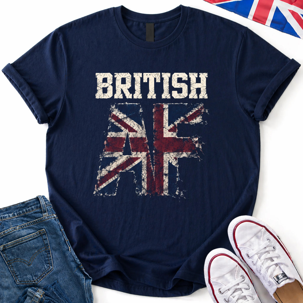 British AF Distressed T-Shirt