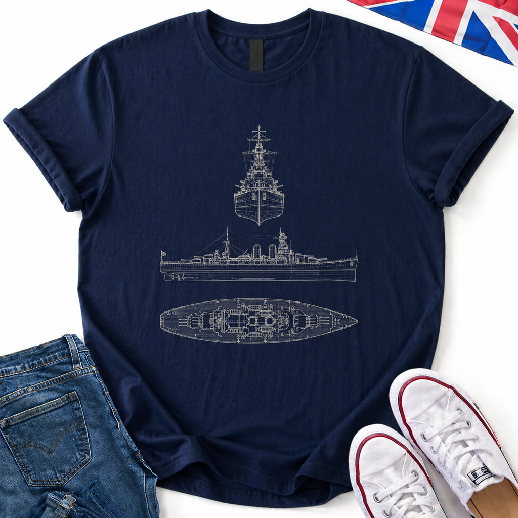 battlecruiser HMS Hood T-Shirt