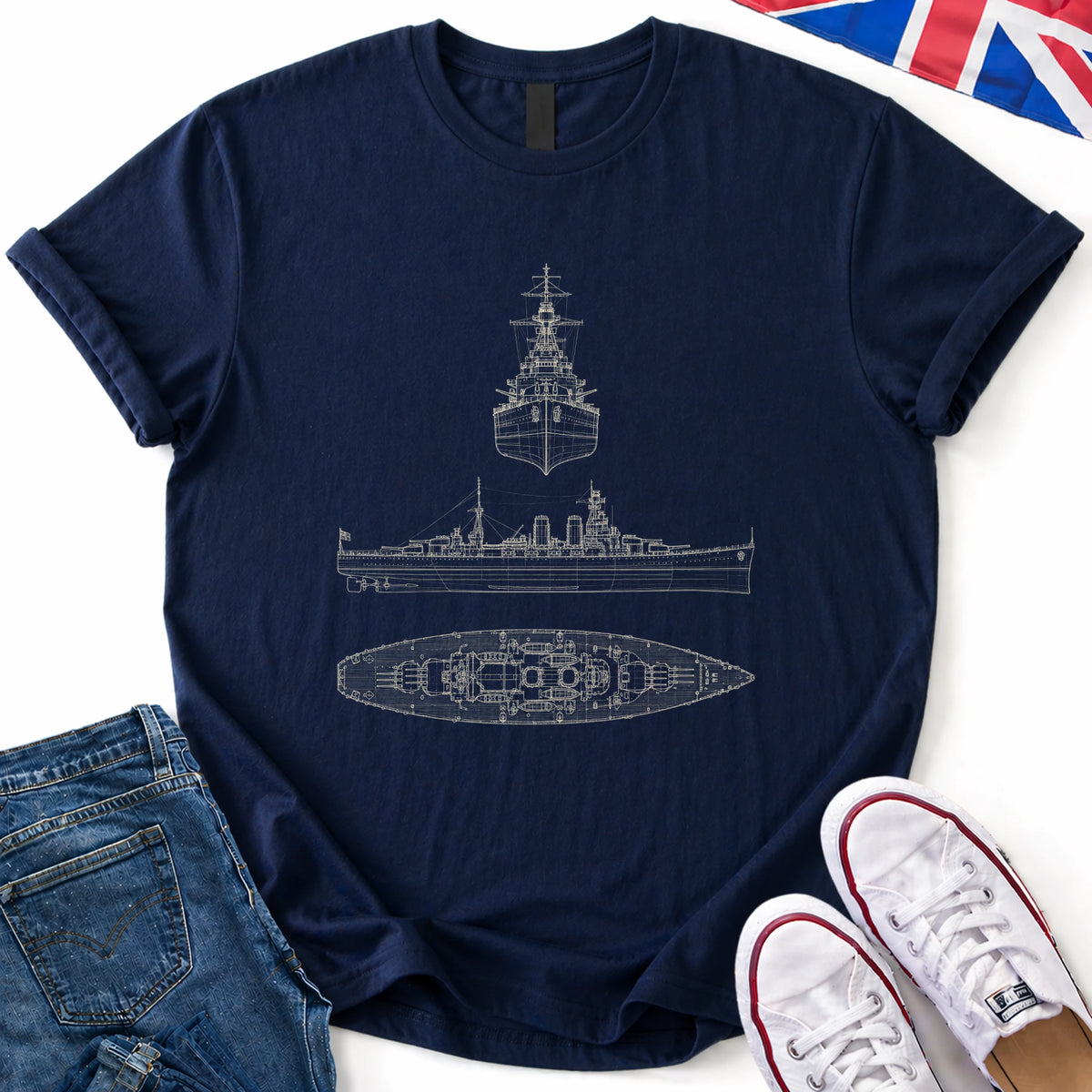 battlecruiser HMS Hood T-Shirt
