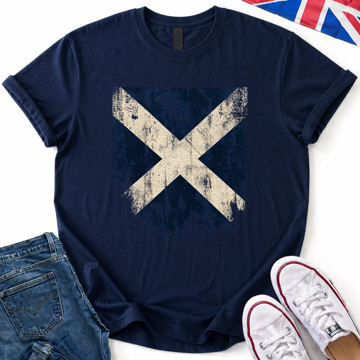 Saltire Distressed T-Shirt
