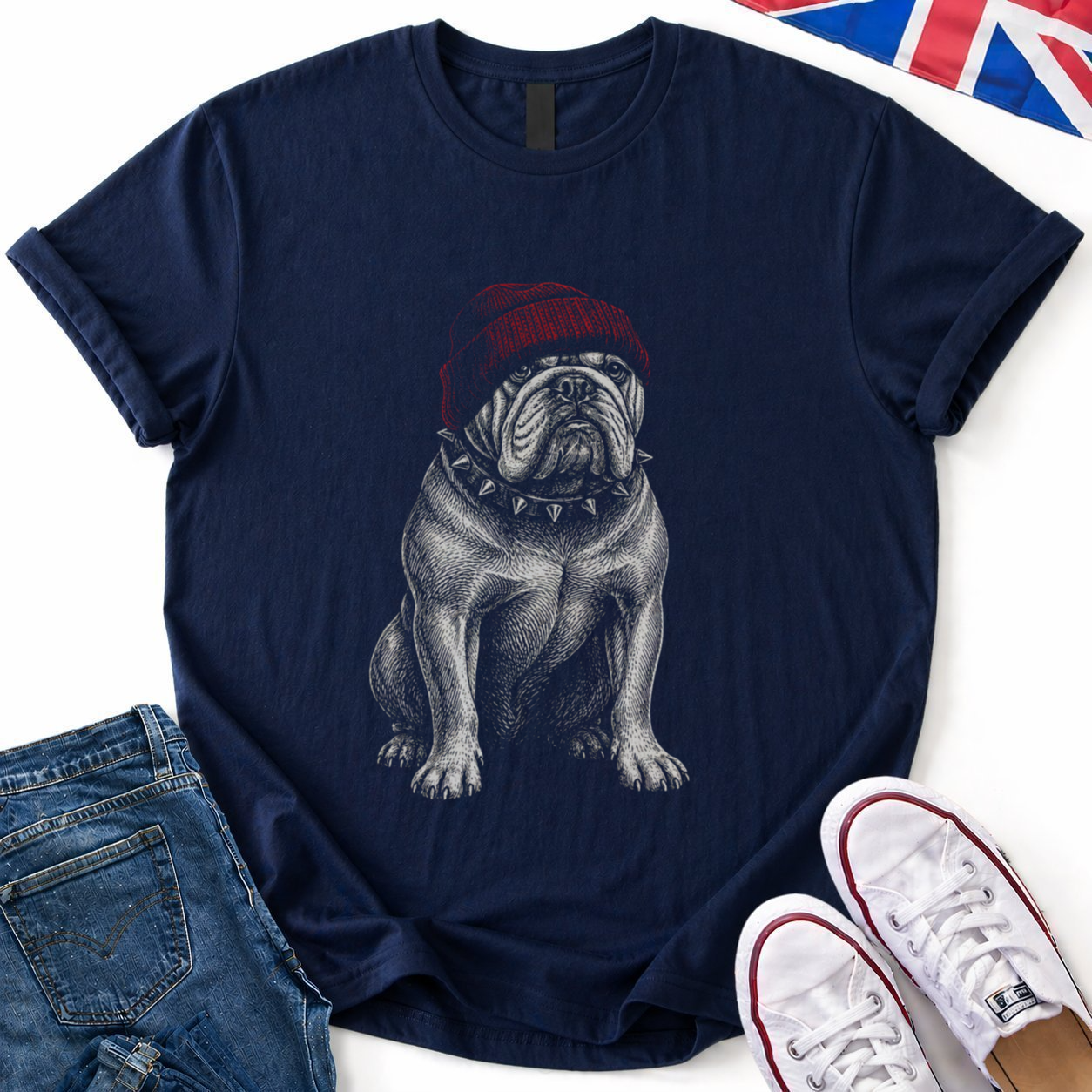Bulldog in Beenie