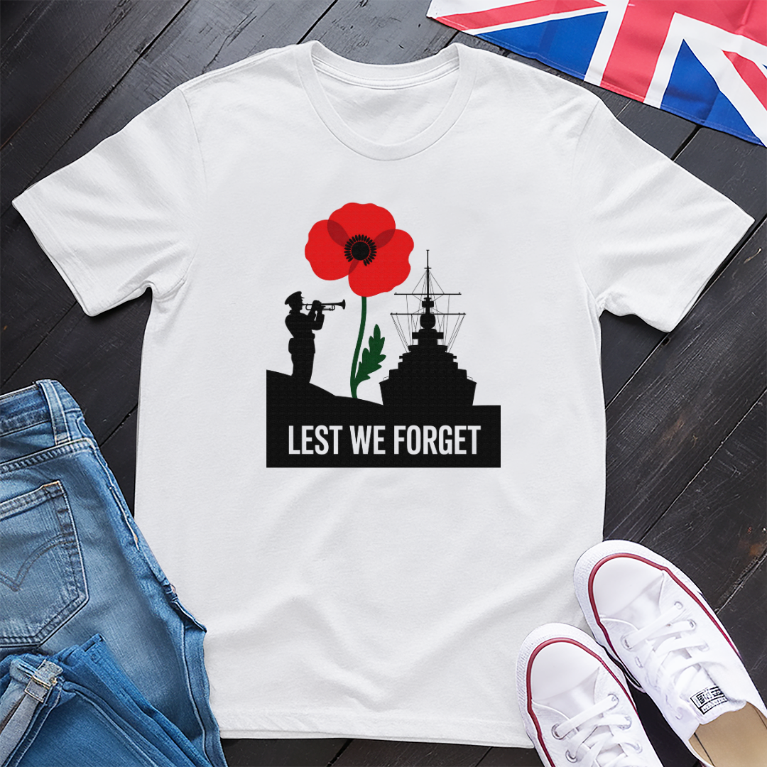 Royal Navy Lest We Forget T-Shirt