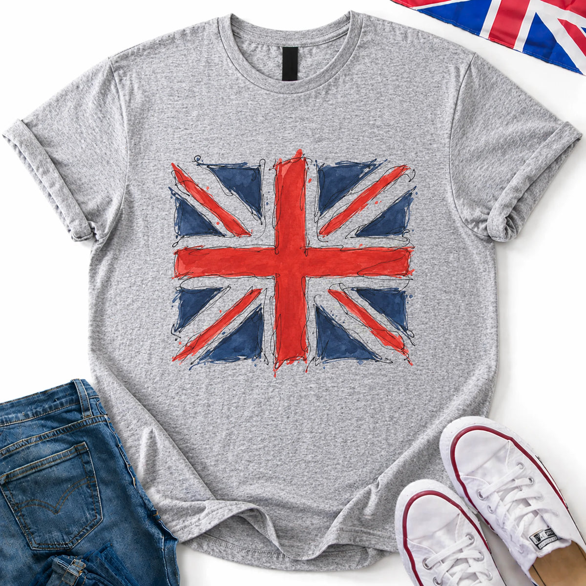 Union Flag Doodle T-Shirt