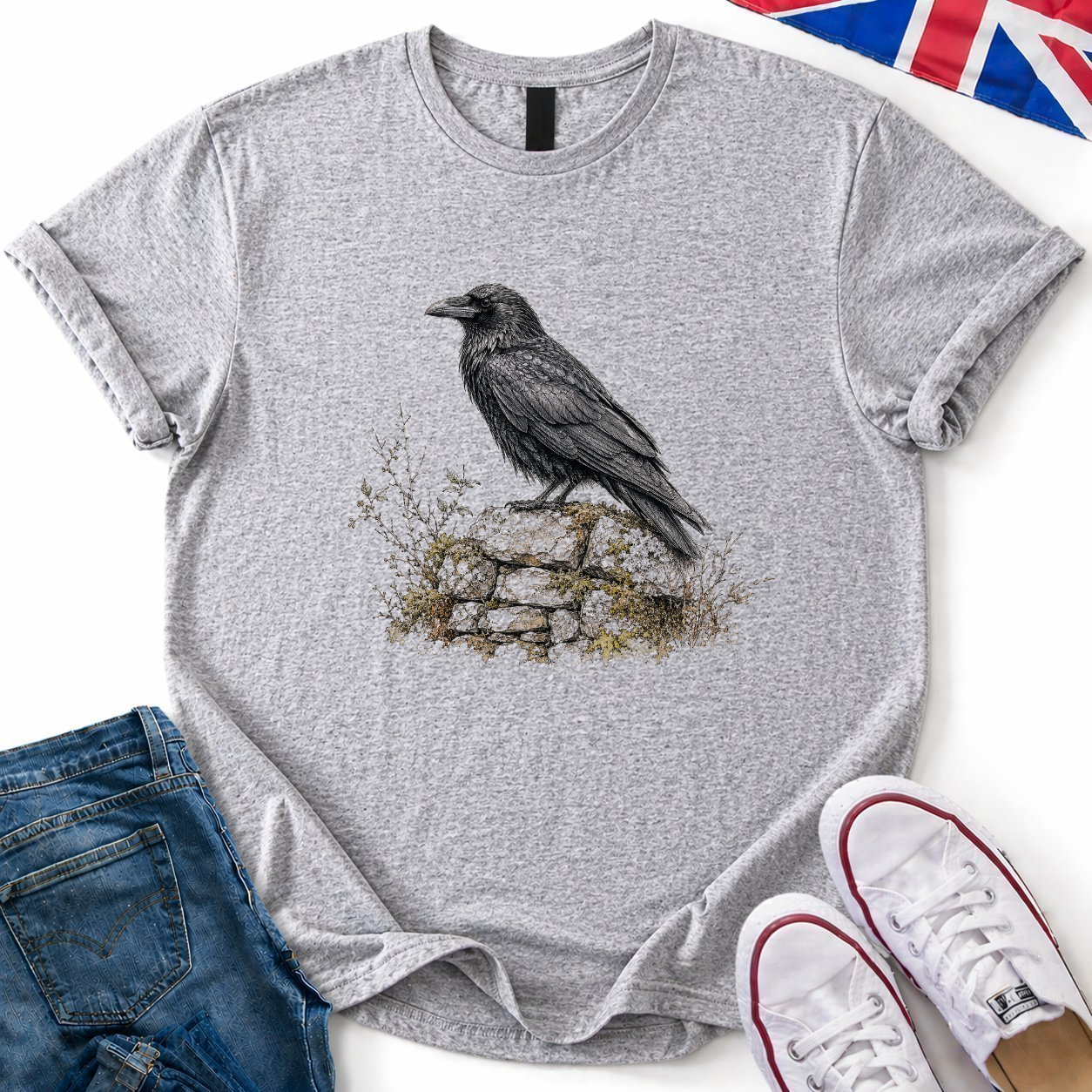 Crow on Perch