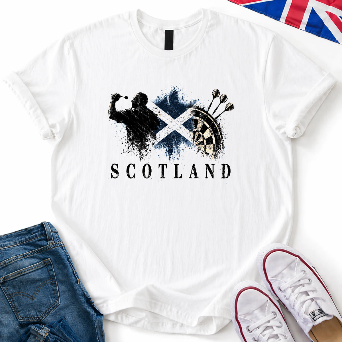 Scotland Darts (Distressed) T-Shirt