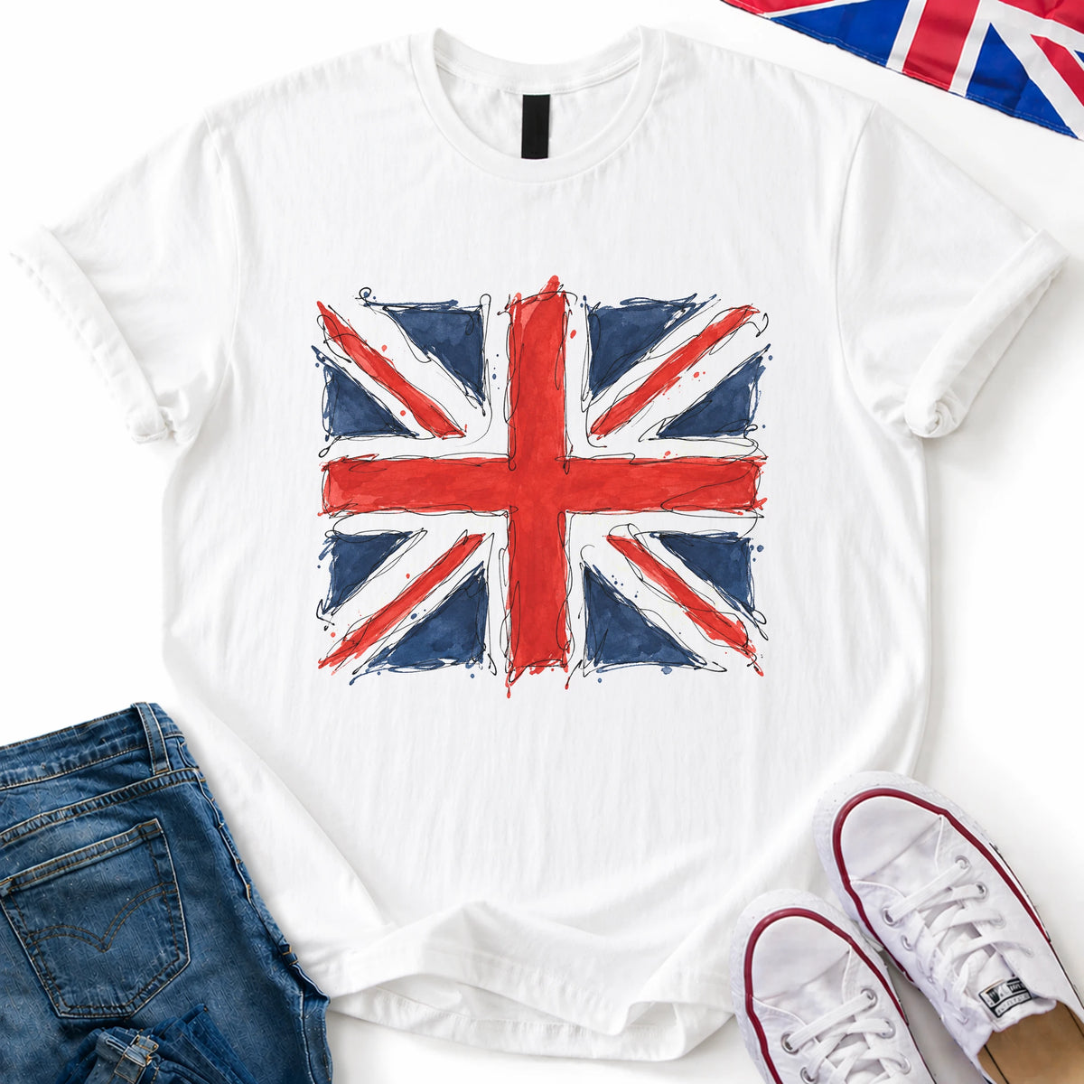 Union Flag Doodle T-Shirt