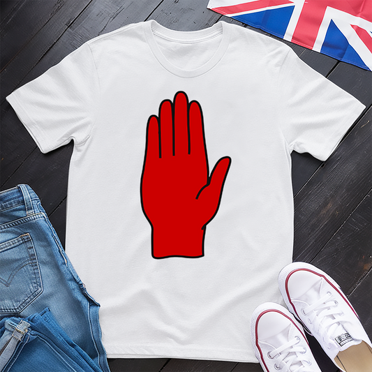 Red Hand of Ulster N. Ireland T-shirt